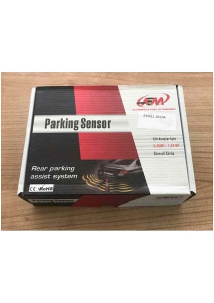 Araç Park Sensörü 18MM Türkçe Sesli Gri Aem