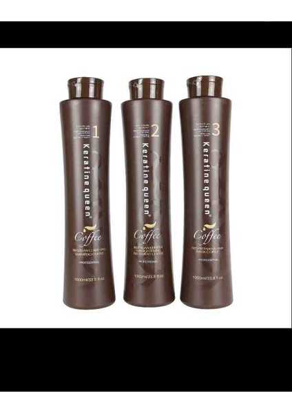 1000 ml 3'lü Keratin Coffee Set