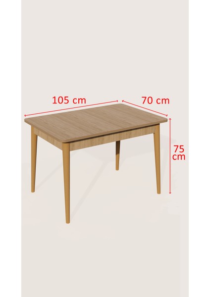 70 x 105 Mdf Mutfak Masası ,ahşap Masa , 4 Kişilik Masa, Çalışma Masası, Sabit Masa, Balkon Masası