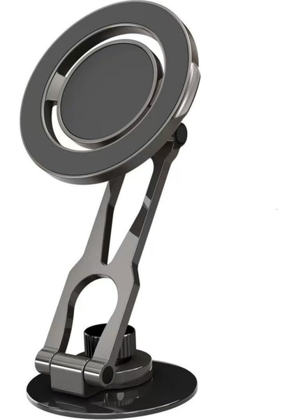 360° Dönebilen Katlanabilir Çinko Alaşımlı Mıknatıslı Araç Içi Telefon Tutucu T-109