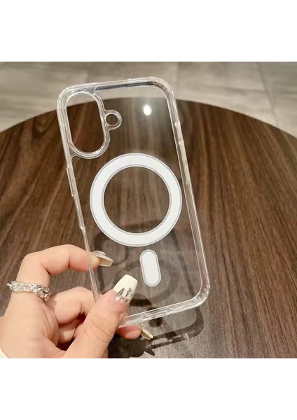 iPhone 16 Pro Max Şeffaf Magsafe Silikon Kılıf