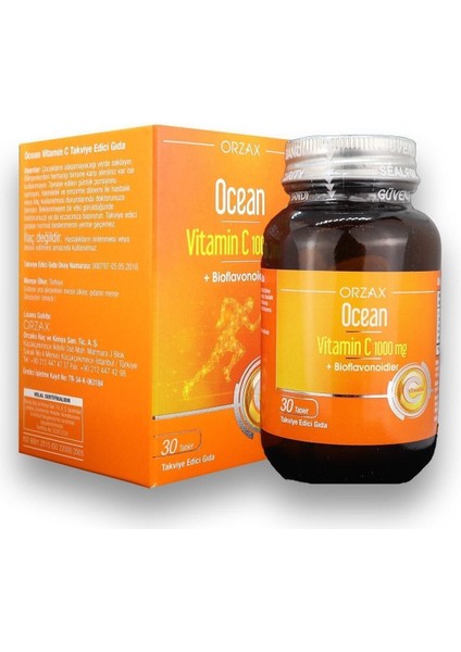 Vitamin C 1000 Mg 30 Tablet +Bioflavonoidler fiyatları