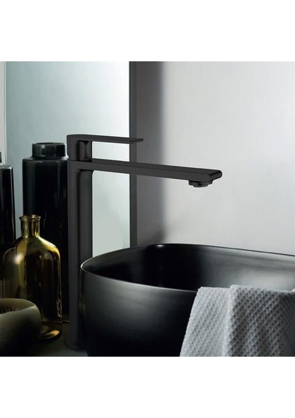 Yüksek Lavabo Bataryası (Mat Siyah) FM-2325