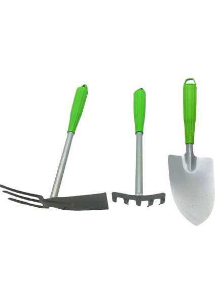 3 Parça Metal Çapa Bahçe Seti