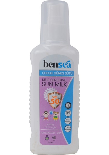 Bensea Çocuk Güneş Sütü 50 Spf + 175 ml