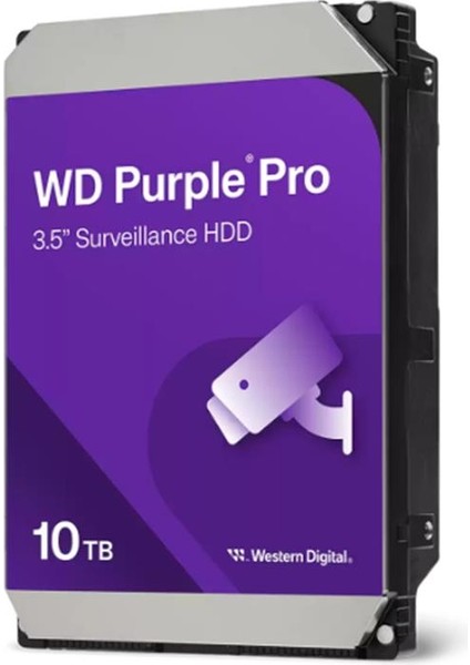 10 Tb Wd 3.5 Purple Sata3 7200RPM 256MB 7/24 Guvenlık WD102PURP (3 Yıl Resmı Dıst Garantılı)