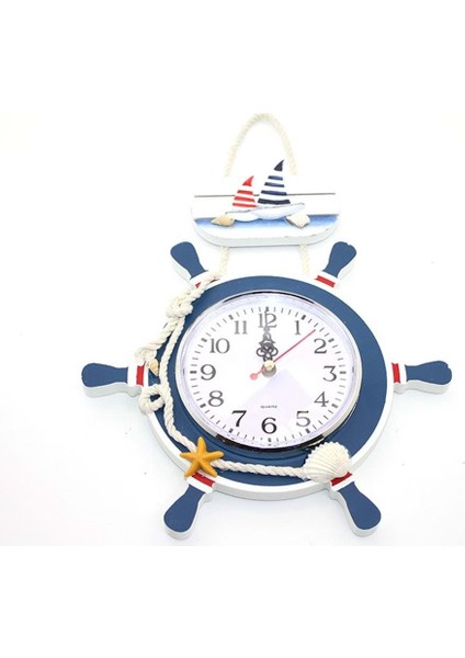 Ahşap Marin Dümenli Saat