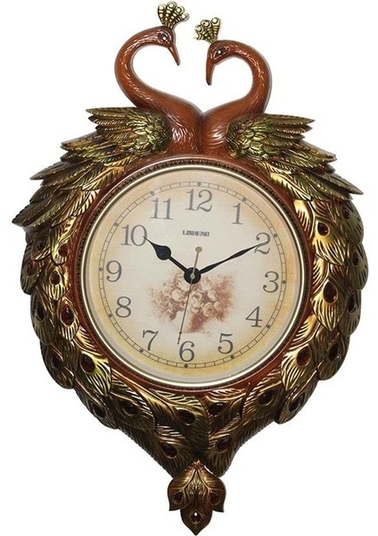 Duvara Asmalı Tavuskuşu Saat
