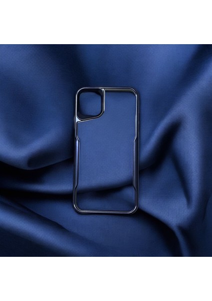 Apple iPhone 12 ve 12 Pro Uyumlu Kenarları Şeritli Koruyucu Şeffaf Kılıf modelleri