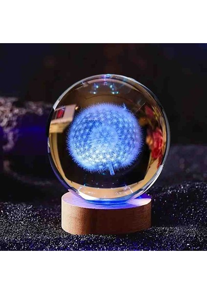 Kristal Cam Kar Küresi 3D Renk Değiştiren Rgb'li Doğal Ahşap Standlı USB Kablolu LED Işıklı Lamba Seti Konsept Dekoratif Hediyelik Eşya Top Dekor Özel Premium Seri fırsatları