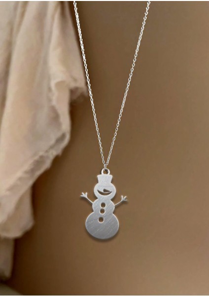 Gümüş Kolye Kardan Adam SM402