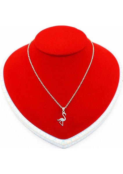 925 Ayar gümüş kolye flamingo SM277