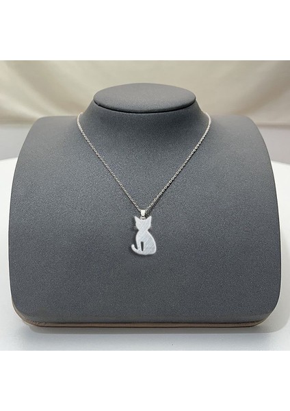 925 Ayar gümüş kolye kedi SM601 fiyatları