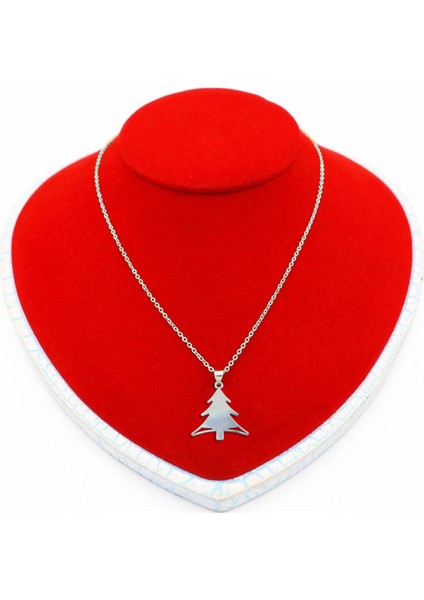 925 Ayar gümüş kolye yılbaşı Ağacı ya Noel Ağacı SM284