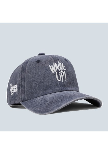 Vintage (Eskitme) Baseball Unisex Lacivert Şapka (Cap)
