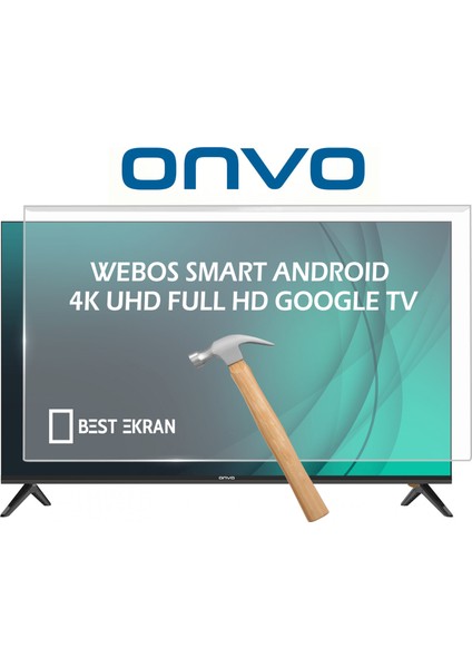 Onvo 65" inç 165 Ekran Tv Ekran Koruyucu KIRILMAZ PANEL