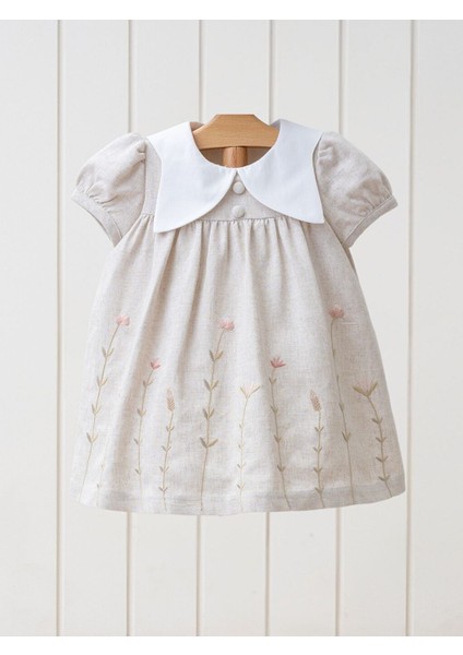 3-24 Ay Bisiklet Yaka Kısa Kollu Kız Bebek Elbise My 4231 fiyatları