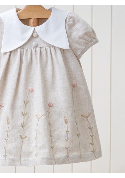 3-24 Ay Bisiklet Yaka Kısa Kollu Kız Bebek Elbise My 4231 modelleri