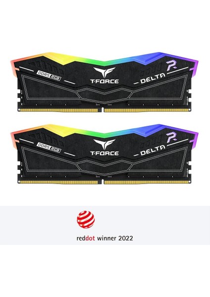T-Force DELTA RGB 32GB 2x16GB 7800Mhz DDR5 CL38 Beyaz Gaming Ram (FF3D532G7800HC38DDC01)