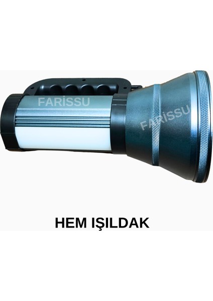200W LED Şarjlı Kamp Feneri & El Feneri | 8800 Mah | 3 Işık Modlu | Powerbank Özellikli
