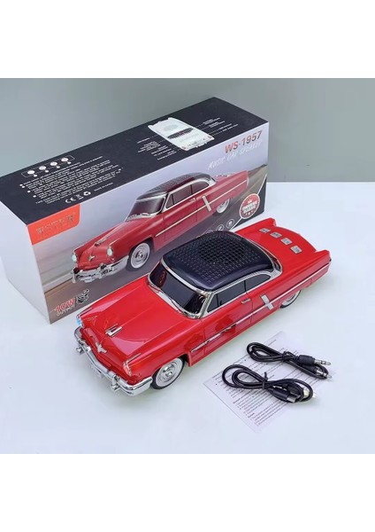 1952 Lincoln Capri Model Retro Araba Bluetooth Hoparlör Fm Radyo USB Tf Aux Destekli Speaker modelleri