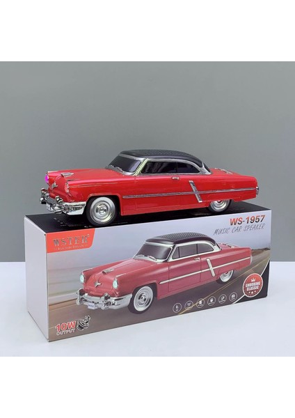 1952 Lincoln Capri Model Retro Araba Bluetooth Hoparlör Fm Radyo USB Tf Aux Destekli Speaker fırsatları