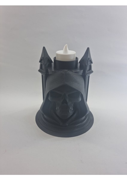 Işığın Bekçisi: 3D Baskı Kafatası LED Mumluk