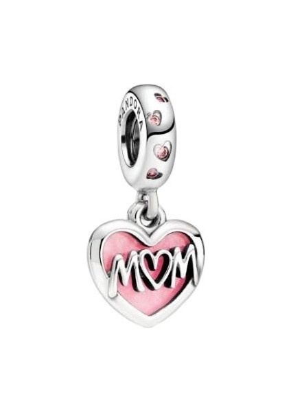 Gümüş Anne Kalbi Charm