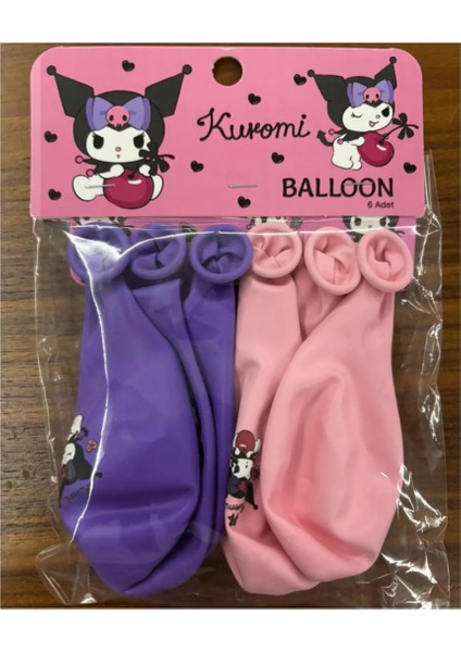 Kuromı 6'lı Balon Seti Lisanslı