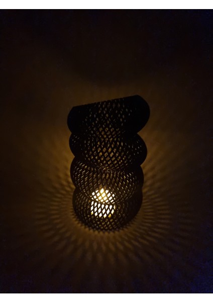 Işığın Dansı: 3D Baskı Spiral LED Mumluk