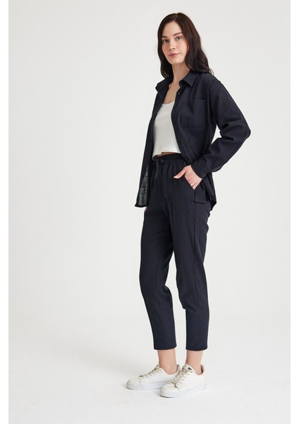 Keten Günlük İkili Takım Elbise Pantolon Gömlek indirimleri