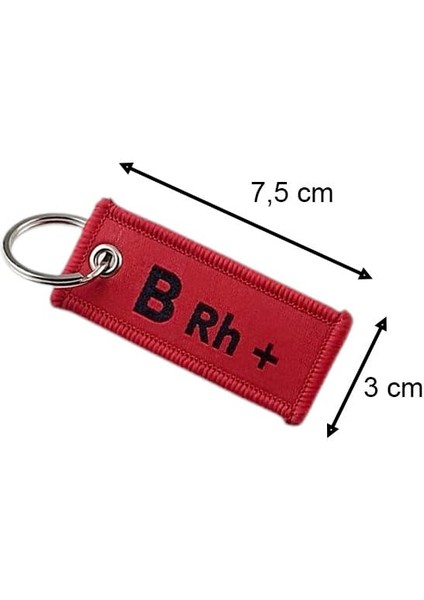 B Rh+ Kan Grubu Bez Anahtarlık 1 Adet