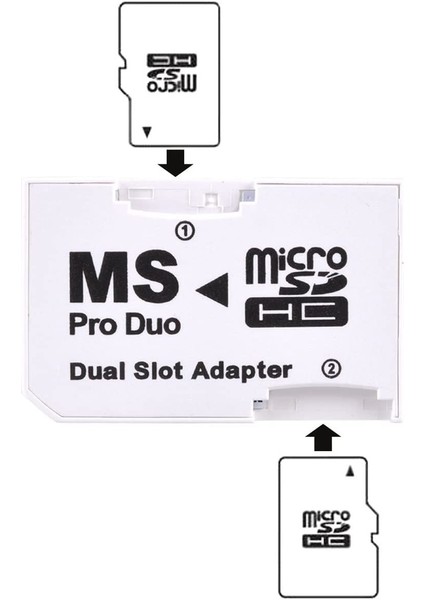 Psp Memory Stick Pro Duo Adaptör Dual Slot Psp Hafıza Kartı Adaptör Dual Mikro Sd Kart Çevirici fiyatları