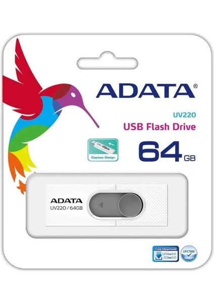 UV220 64GB USB 2.0 Flash Bellek Beyaz/gri fırsatları