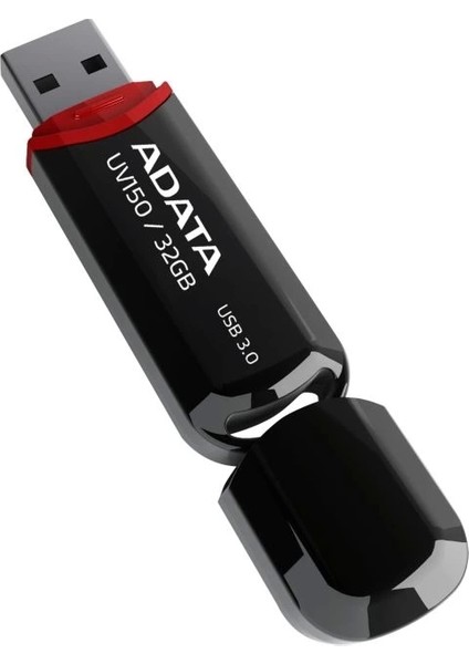 UV150 32GB USB 3.0 Snap-On Cap Flash Bellek 32 GB Siyah