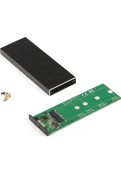 M2 USB 3.0 Dk-Ac-Dsem2 Ngff Alüminyum Harddisk Kutusu Siyah