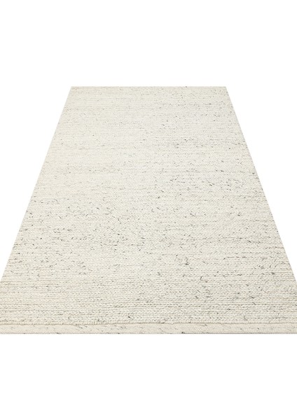 Jd 07 L.grey - Jade - Naturel Kazak Örgü Desenli El Dokuma Örgü Halı