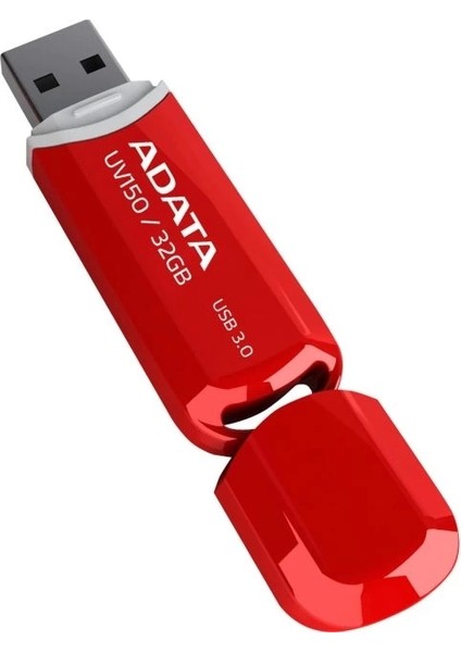 UV150 32GB USB 3.0 Snap-On Cap Flash Bellek 32 GB Kırmızı