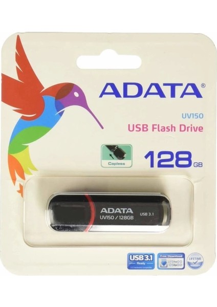 UV150 128 GB USB 3.0 Snap-On Cap Flash Bellek