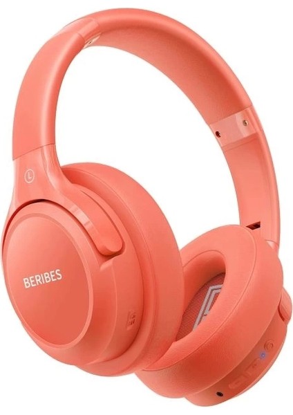 Berıbes Kulak Üstü Bluetooth Kulaklık Kırmızı