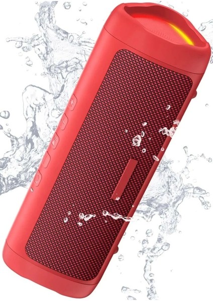 Hd Ses Özellikli Bluetooth Hoparlör Kırmızı