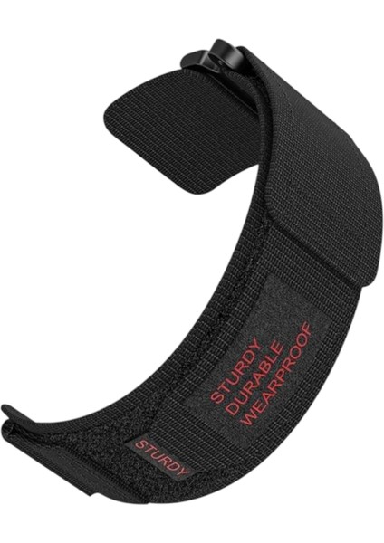 20 mm Universal Tüm Saat Modelleri ile Uyumlu Premium Cırtlı Bant Kordon Siyah fiyatları