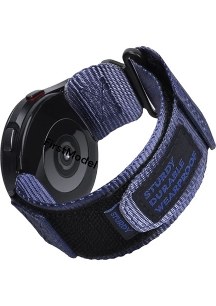 20 mm Universal Tüm Saat Modelleri ile Uyumlu Premium Cırtlı Bant Kordon Lacivert