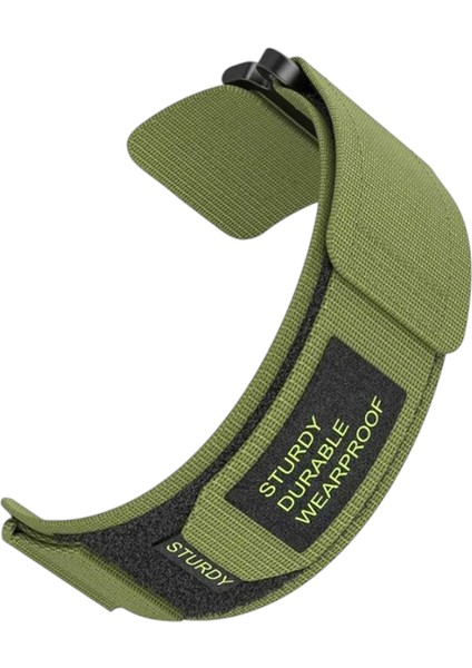 20 mm Universal Tüm Saat Modelleri ile Uyumlu Premium Cırtlı Bant Kordon Haki fiyatları