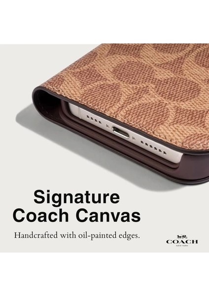 iPhone 15 Plus Kılıf Taba Rengi Tan Wallet