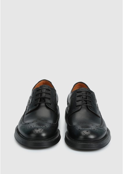 Siyah Deri Erkek Ayakkabı modelleri