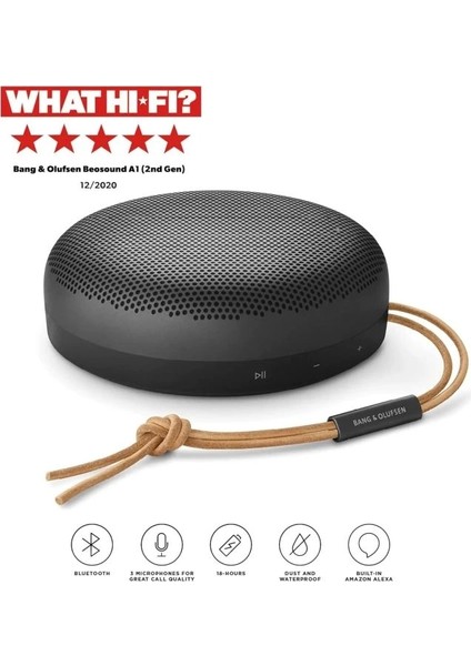 Beosound A1 (2. Nesil) Bluetooth Hoparlör Siyah