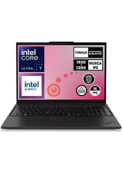 NB E16 THINKPAD 21MA008YTX ULTRA5 125U 16GB 512SSD O/B 16 DOS