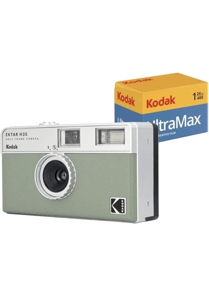 Ektar H35 Filmli Fotoğraf Makinesi Yeşil 24 Exp Film Paketi