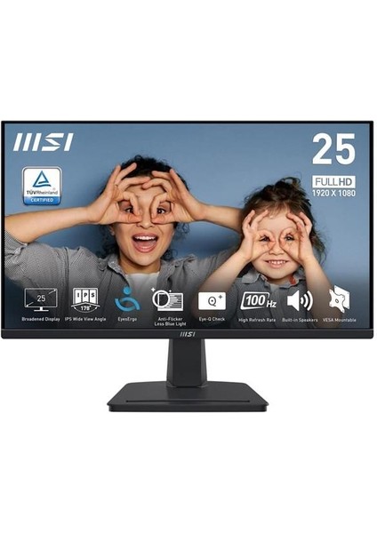 Msı 24.5" IPS MP251 1ms 100HZ HDMI Gamıng Monitör 1920X1080